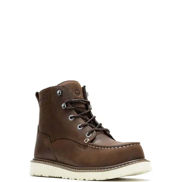Wolverine Trade Wedge Unlined 6034MocToe CompositeToe Work Boot Dark Brown Women Boots