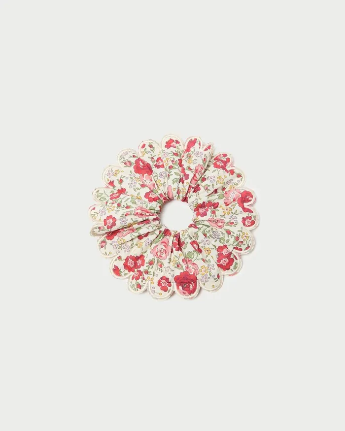 Women Accessories Loeffler Randall Frankie Red Floral Scallop Scrunchie I Hair Accessories I Accessories Women Accessories Loeffler Randall Frankie Red Floral Scallop Scrunchie I Hair Accessories I Accessories