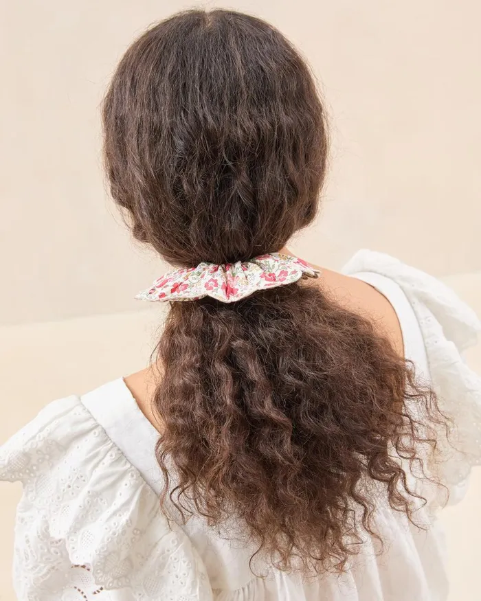 Women Accessories Loeffler Randall Frankie Red Floral Scallop Scrunchie I Hair Accessories I Accessories Women Accessories Loeffler Randall Frankie Red Floral Scallop Scrunchie I Hair Accessories I Accessories