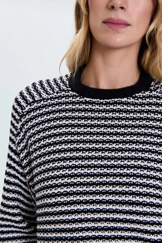 Women Adina Sweater 8211 Midnight Stripe Pistola Denim Sweaters and Knits