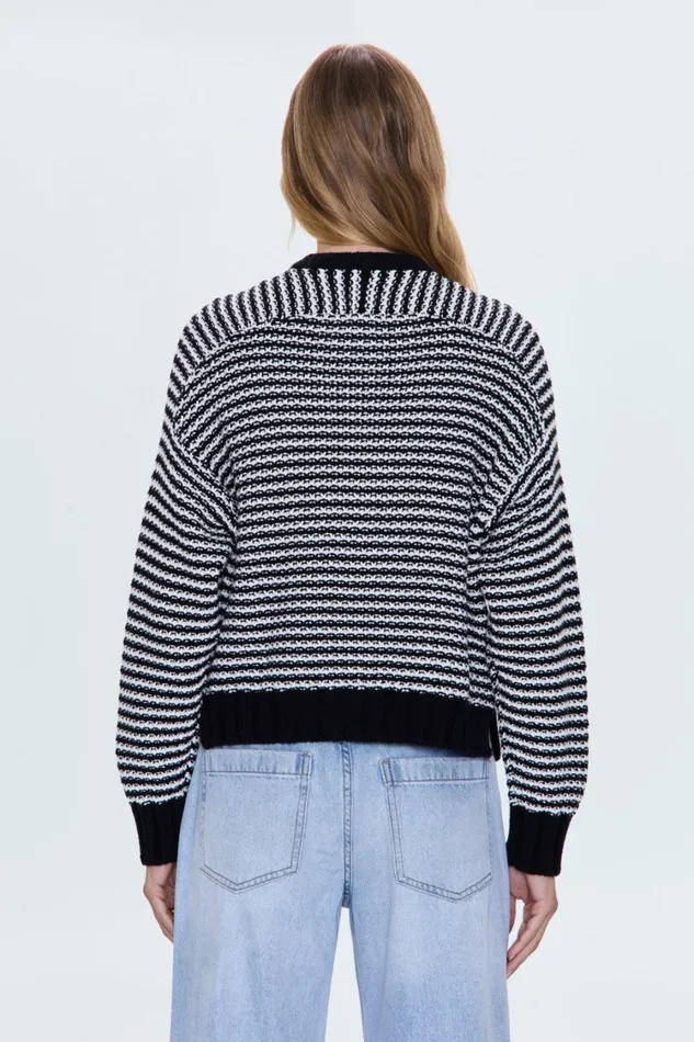 Women Adina Sweater 8211 Midnight Stripe Pistola Denim Sweaters and Knits