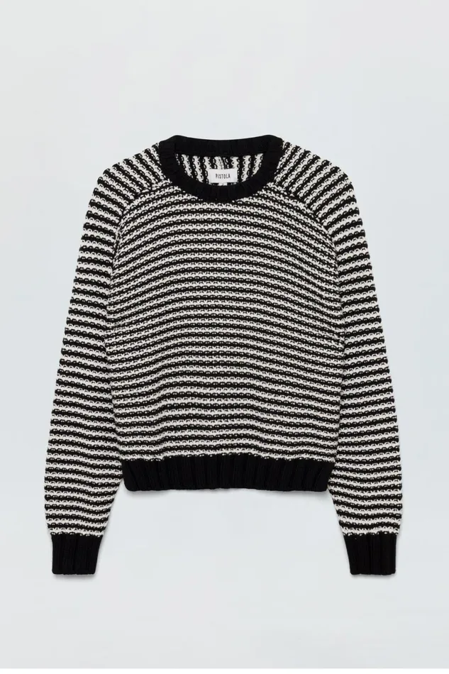 Women Adina Sweater 8211 Midnight Stripe Pistola Denim Sweaters and Knits