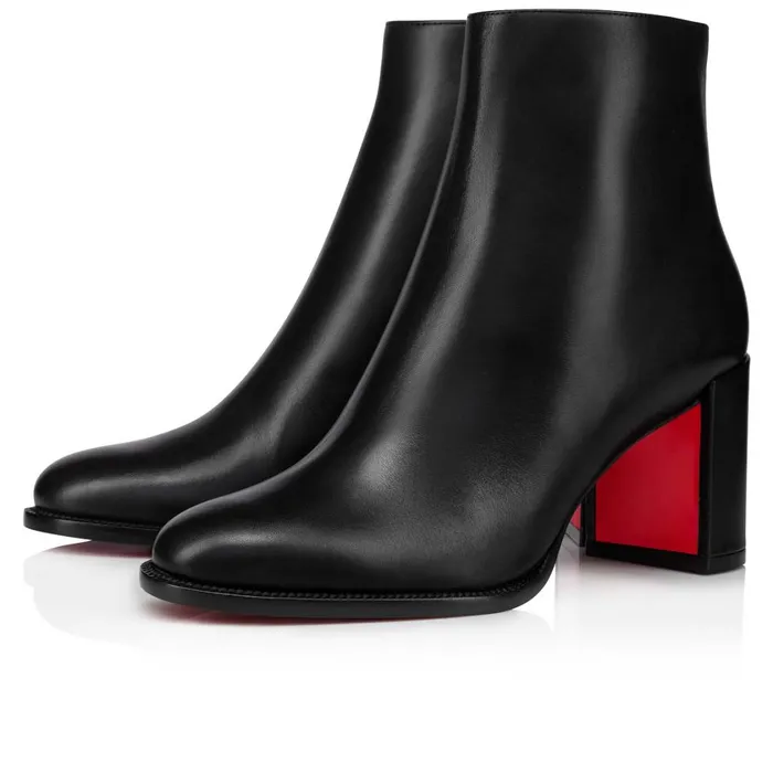 Women Adoxa 70 Mm Low Boots 8211 Calf Leather 8211 Black Black Christian Louboutin Ankle Boots Women Adoxa 70 Mm Low Boots 8211 Calf Leather 8211 Black Black Christian Louboutin Ankle Boots