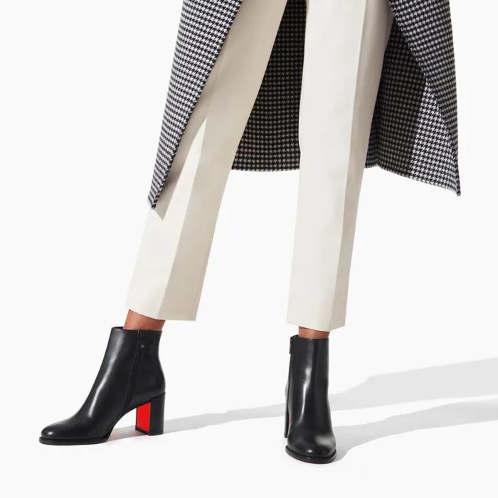 Women Adoxa 70 Mm Low Boots 8211 Calf Leather 8211 Black Black Christian Louboutin Ankle Boots