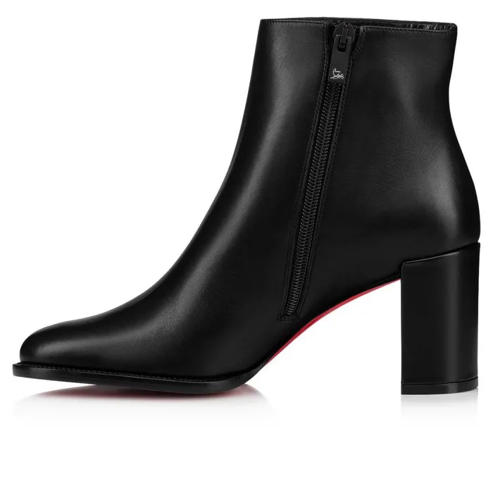 Women Adoxa 70 Mm Low Boots 8211 Calf Leather 8211 Black Black Christian Louboutin Ankle Boots