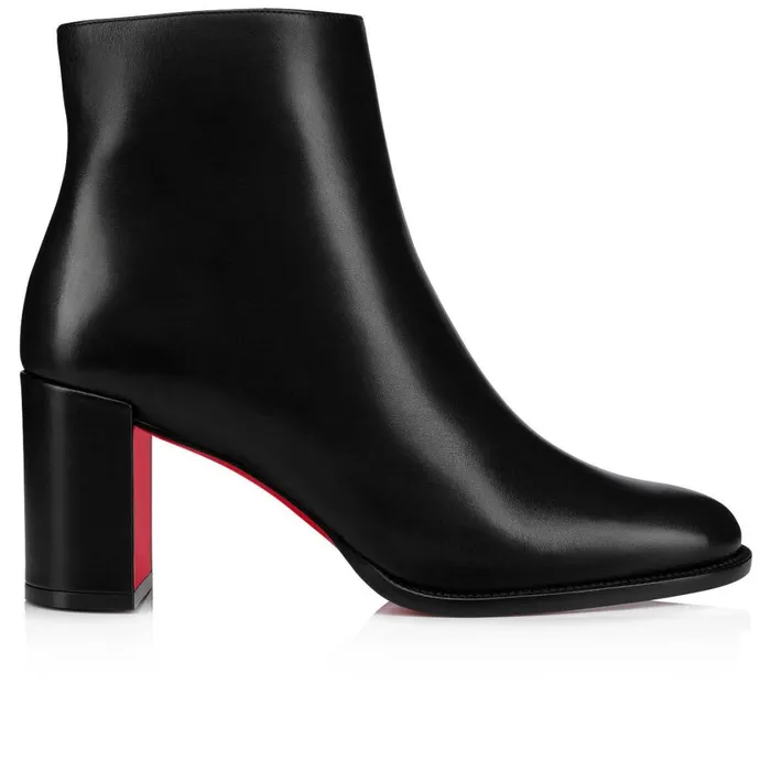 Women Adoxa 70 Mm Low Boots 8211 Calf Leather 8211 Black Black Christian Louboutin Ankle Boots