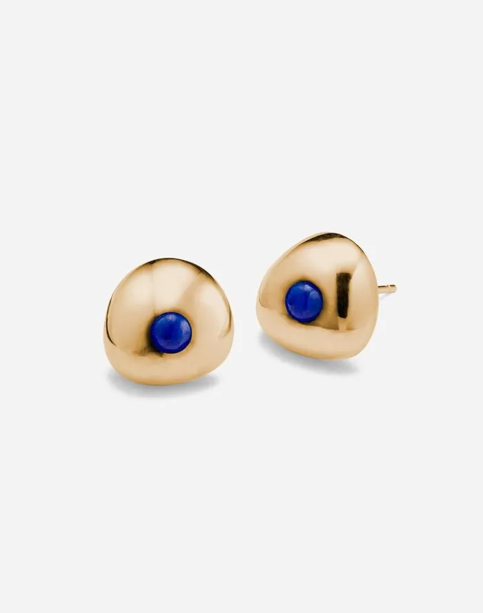 Women AGMES Large Donut Studs Gold Madewell Jewelry