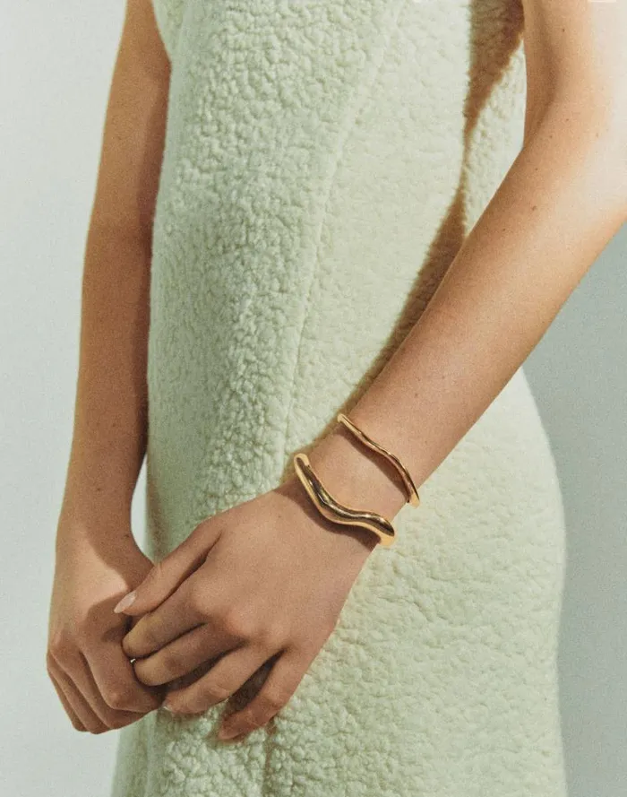 Women AGMES Small Astrid Cuff Gold Madewell Jewelry
