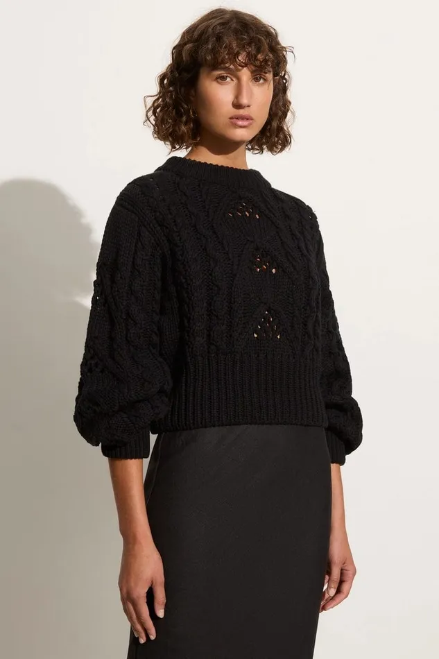 Women Alanna Knit Jumper Black 8211 Final Sale Faithfull The Brand Tops