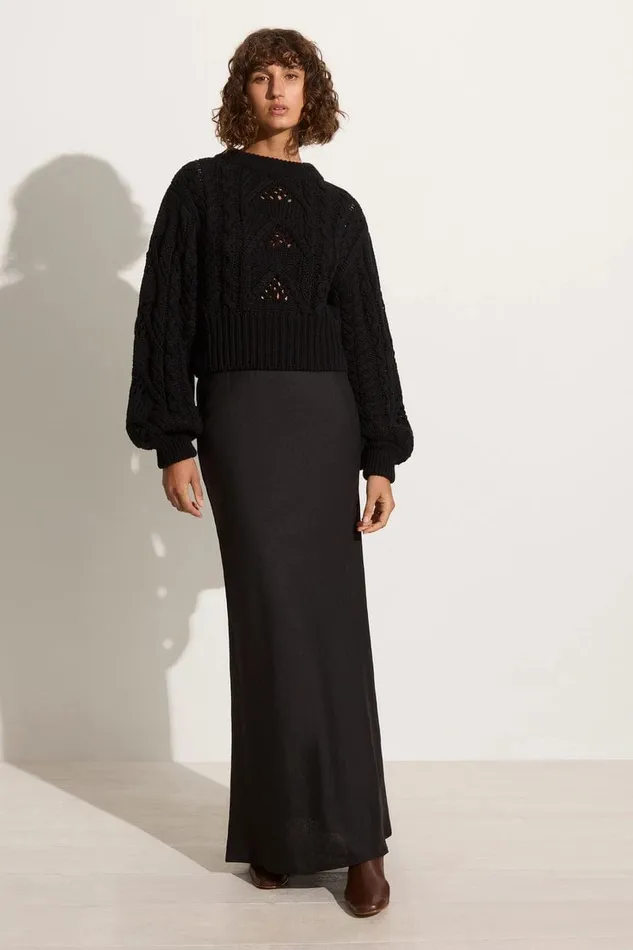 Women Alanna Knit Jumper Black 8211 Final Sale Faithfull The Brand Tops Women Alanna Knit Jumper Black 8211 Final Sale Faithfull The Brand Tops