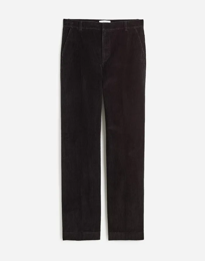 Women Alexa Chung For Madewell Corduroy Trousers Jet Black Madewell Pants