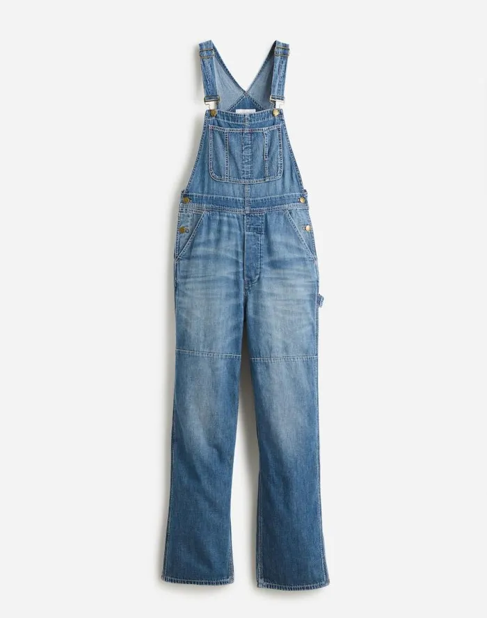 Women Alexa Chung For Madewell Denim Overalls In Hockley Wash Hockley Wash Madewell Jeans
