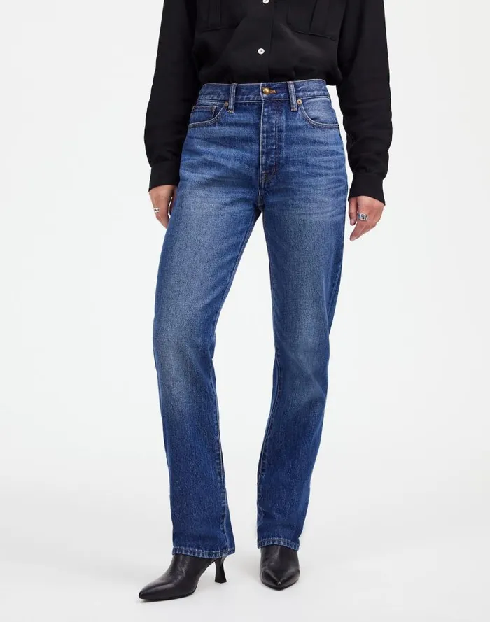 Women Alexa Chung For Madewell HighRise Straight Jean In Allendale Wash Allendale Wash Madewell Jeans