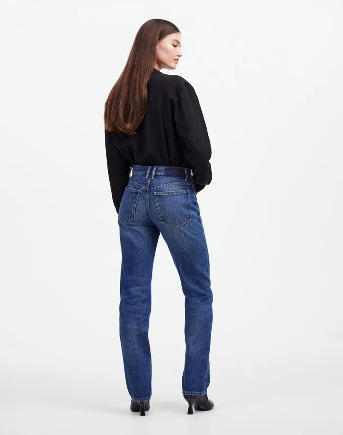 Women Alexa Chung For Madewell HighRise Straight Jean In Allendale Wash Allendale Wash Madewell Jeans