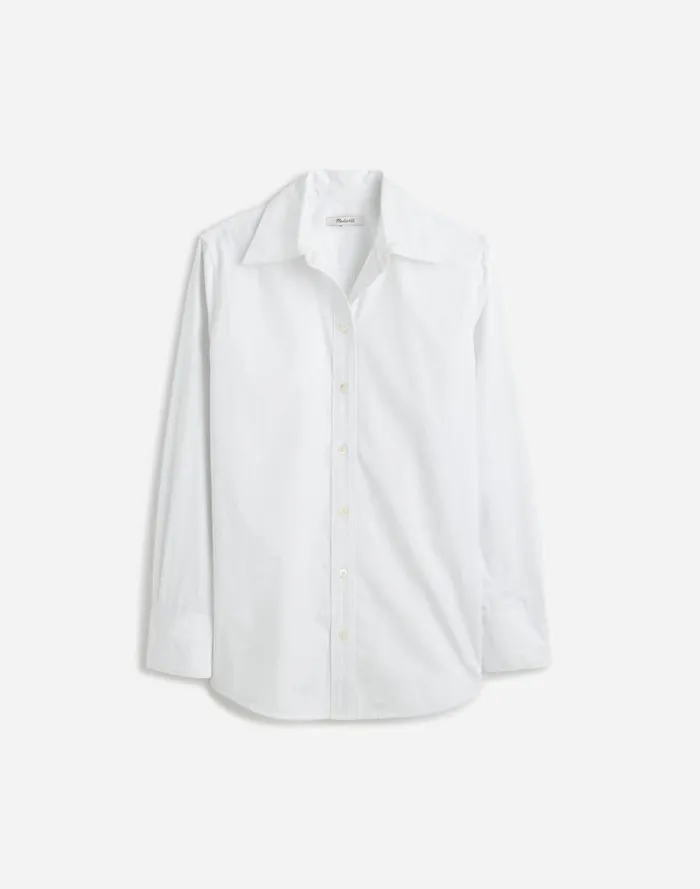 Women Alexa Chung For Madewell Poplin ButtonUp Shirt Eyelet White Madewell Tops and Shirts
