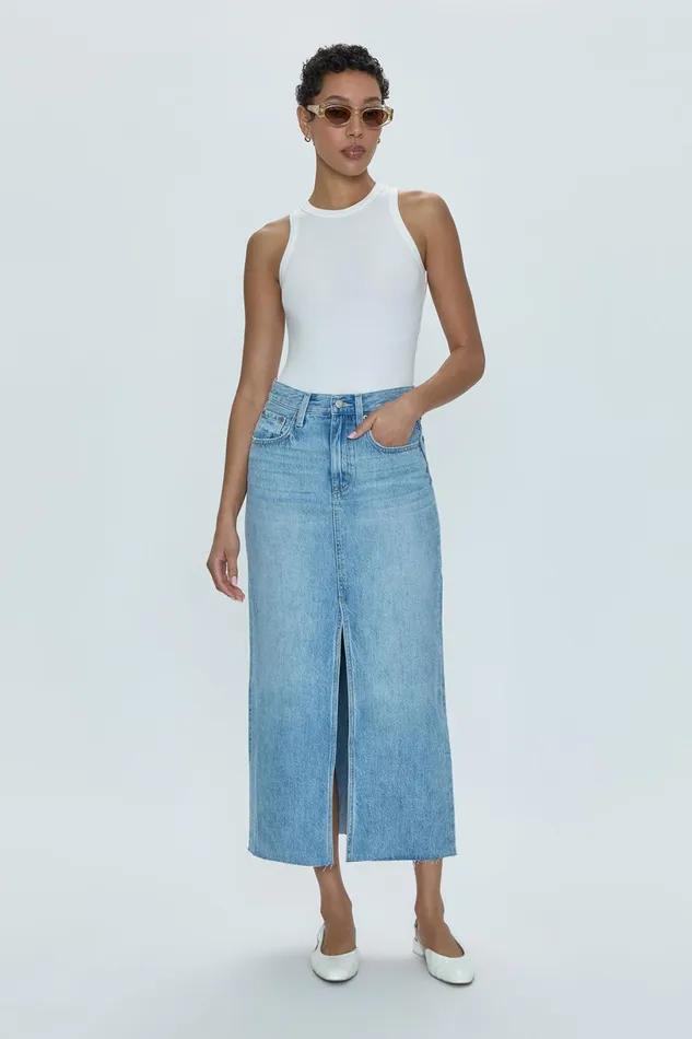Women Alice Midi Skirt 8211 Brooklyn Pistola Denim Denim