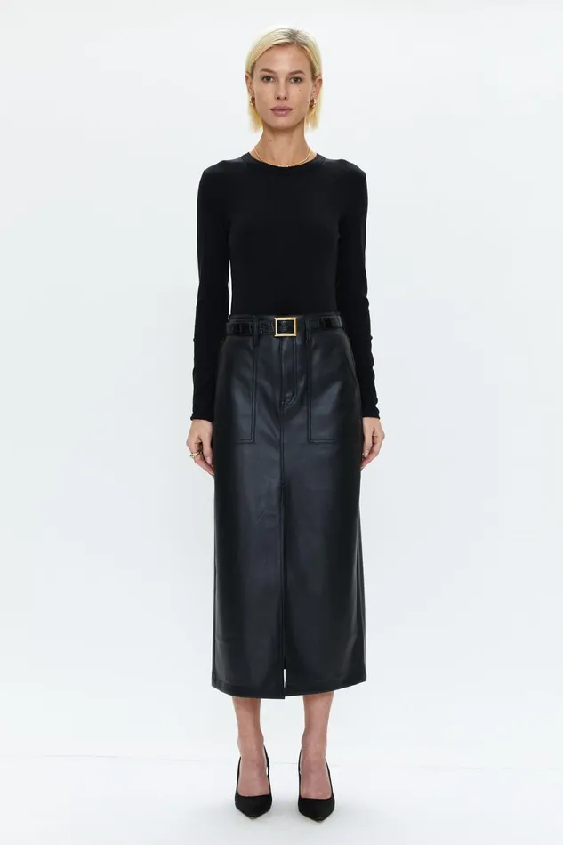Women Alice Midi Skirt 8211 Slate Black Pistola Denim Skirts