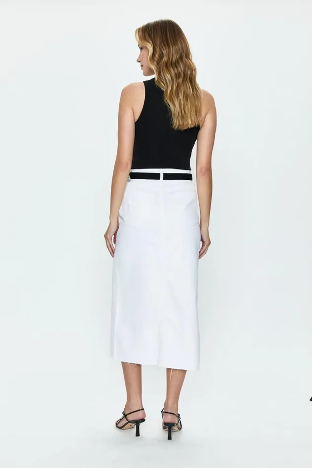 Women Alice Midi Skirt 8211 White Pistola Denim Denim