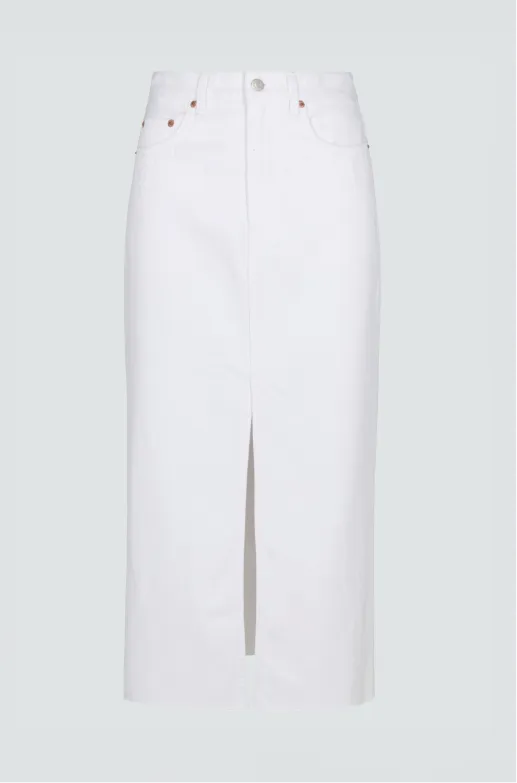 Women Alice Midi Skirt 8211 White Pistola Denim Denim