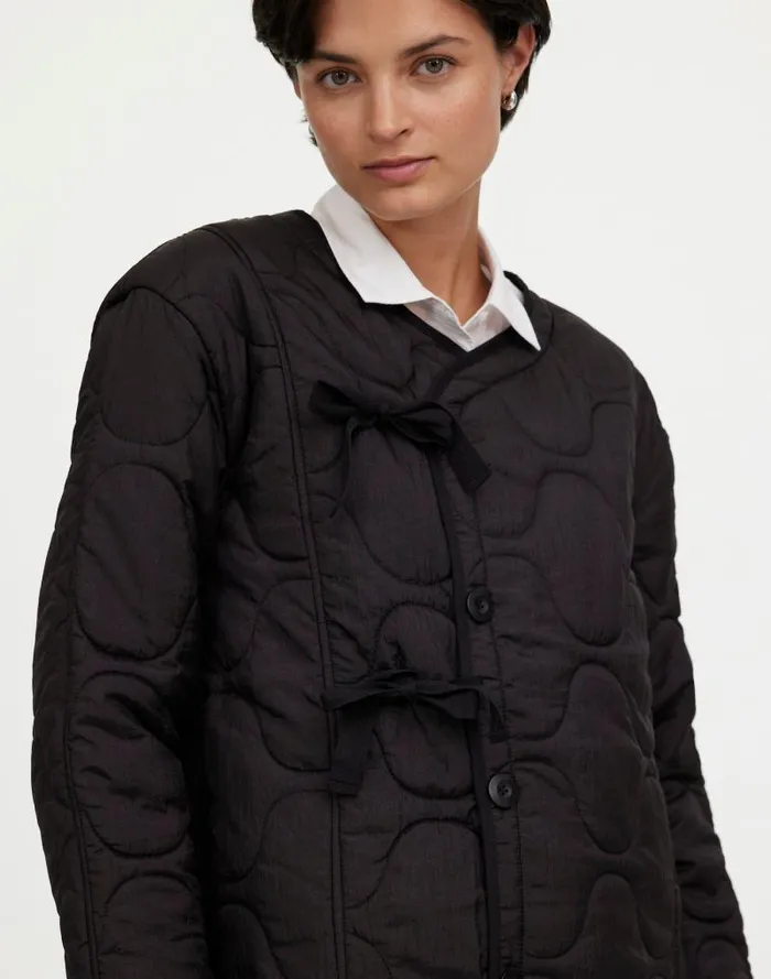 Women Alpha Industries Long Liner Jacket Black Madewell Coats Jackets