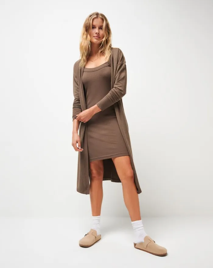 Women ALWAYS RIGHT CLOUD DRESS Cocoa Brown TravisMathew Dresses