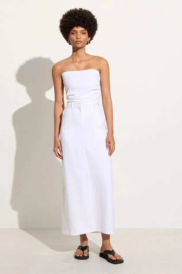 Women Amreli Maxi Skirt White 8211 Final Sale Faithfull The Brand Skirts and Shorts Women Amreli Maxi Skirt White 8211 Final Sale Faithfull The Brand Skirts and Shorts