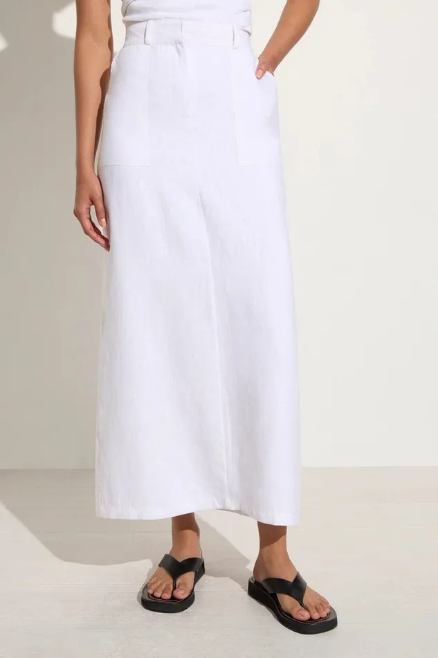 Women Amreli Maxi Skirt White 8211 Final Sale Faithfull The Brand Skirts and Shorts Women Amreli Maxi Skirt White 8211 Final Sale Faithfull The Brand Skirts and Shorts