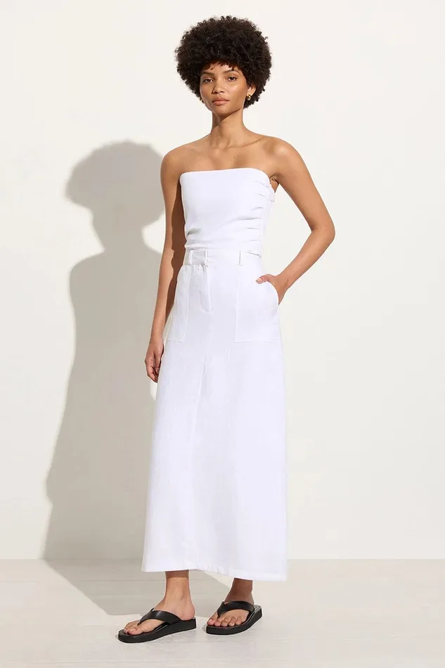 Women Amreli Maxi Skirt White 8211 Final Sale Faithfull The Brand Skirts and Shorts Women Amreli Maxi Skirt White 8211 Final Sale Faithfull The Brand Skirts and Shorts