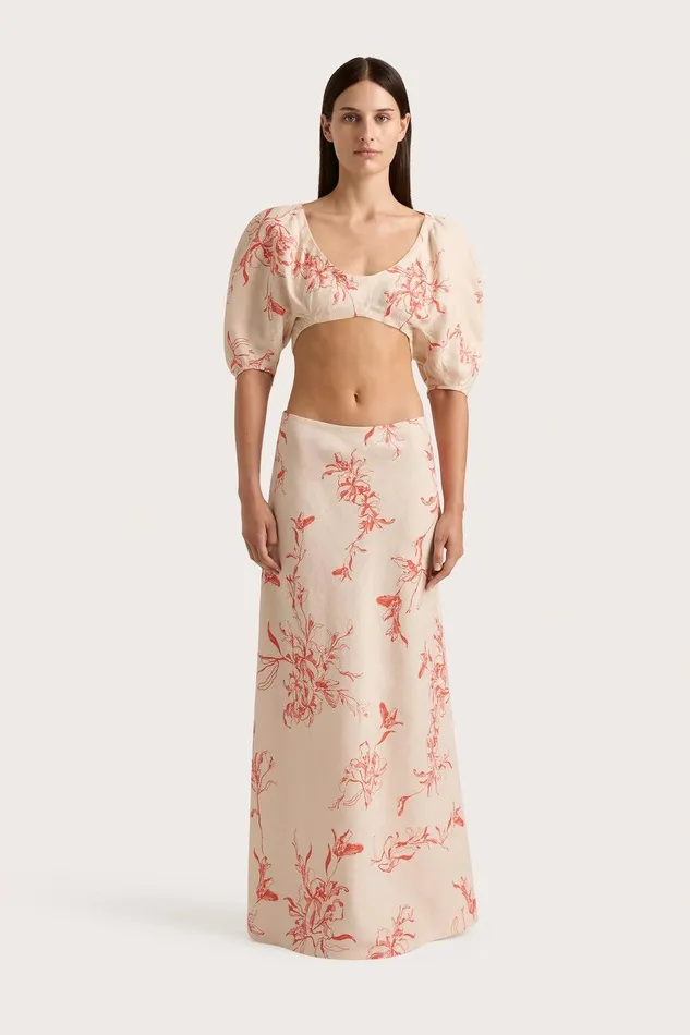Women Antibes Maxi Skirt Leilani Vermilion Faithfull The Brand Skirts and Shorts Women Antibes Maxi Skirt Leilani Vermilion Faithfull The Brand Skirts and Shorts