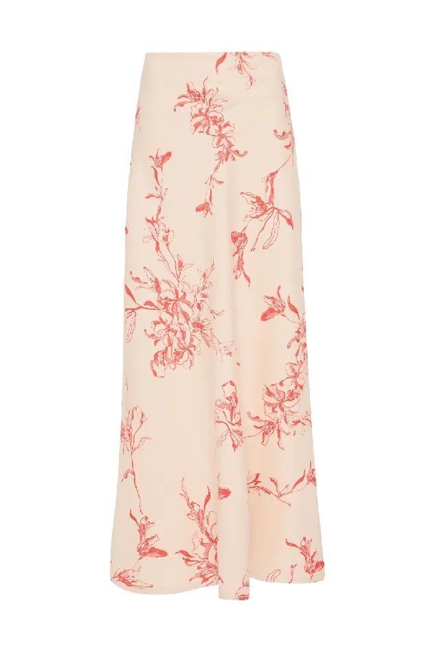 Women Antibes Maxi Skirt Leilani Vermilion Faithfull The Brand Skirts and Shorts