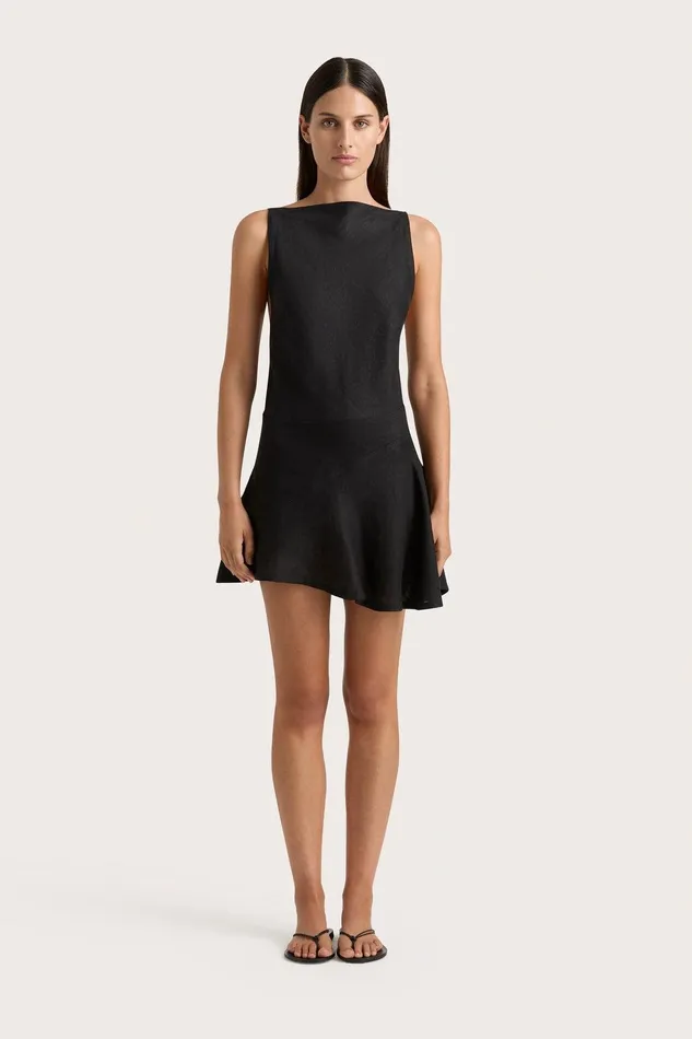Women Antibes Mini Skirt Black Faithfull The Brand Skirts and Shorts