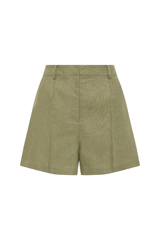 Women Antibes Short Khaki Faithfull The Brand Skirts and Shorts