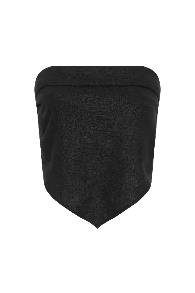 Women Antibes Strapless Top Black Faithfull The Brand Tops Women Antibes Strapless Top Black Faithfull The Brand Tops