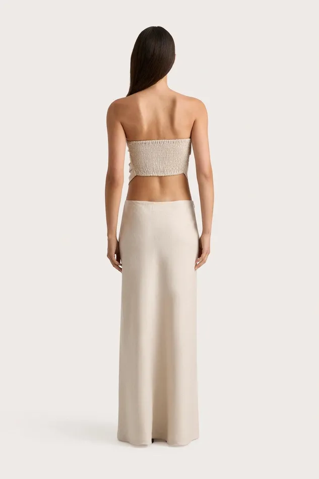 Women Antibes Strapless Top Sand Faithfull The Brand Tops Women Antibes Strapless Top Sand Faithfull The Brand Tops