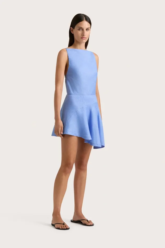 Women Antibes Top Mid Blue Faithfull The Brand Tops