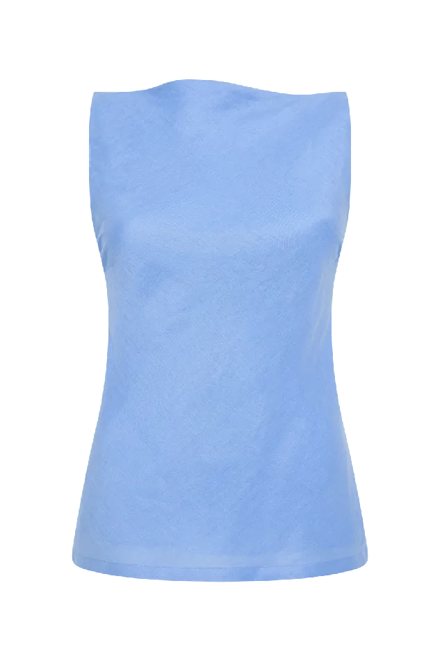 Women Antibes Top Mid Blue Faithfull The Brand Tops Women Antibes Top Mid Blue Faithfull The Brand Tops