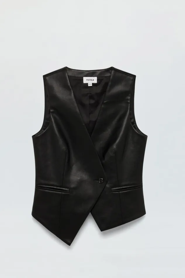 Women Arabella Vest 8211 Slate Black Pistola Denim Tops