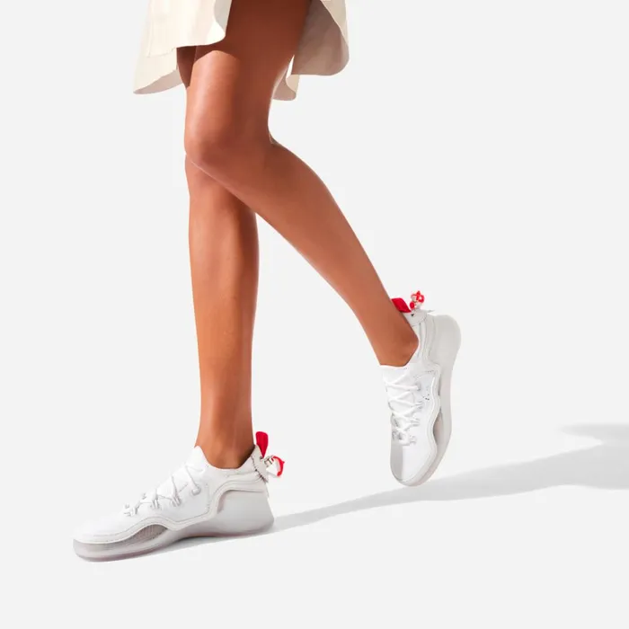 Women Arpoador Woman Sneakers 8211 Nappa Leather And Mesh 8211 Bianco White Christian Louboutin Sneakers