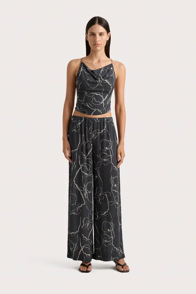 Women Aurelie Pant Calla Charred Navy Faithfull The Brand Pants