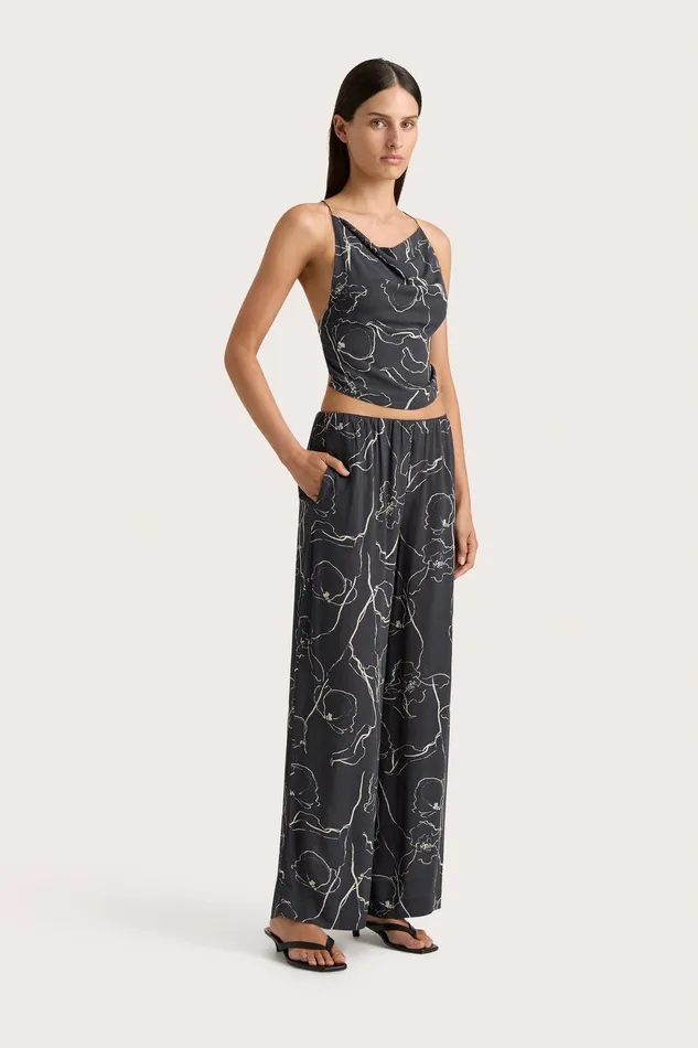 Women Aurelie Pant Calla Charred Navy Faithfull The Brand Pants