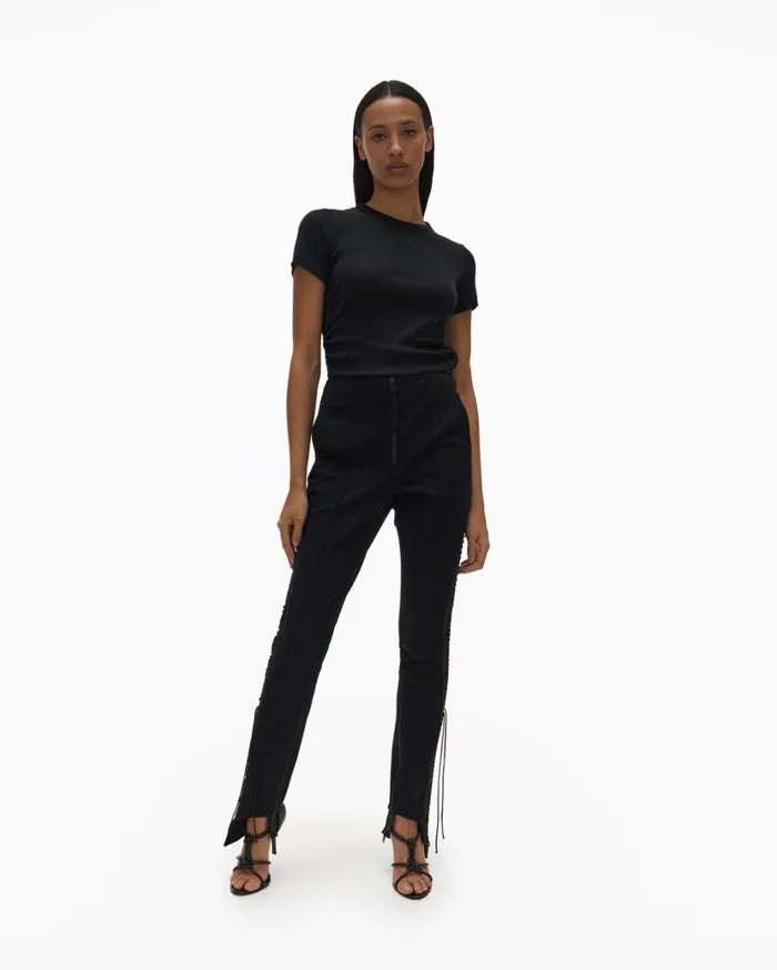 Women Aviator Pant Black Helmut Lang Pants