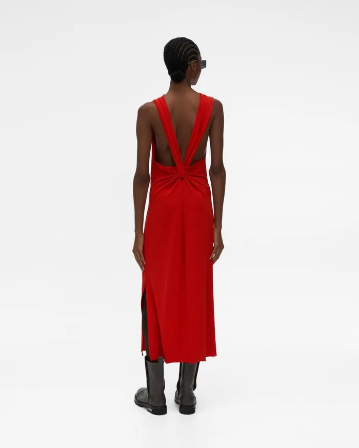 Women Back Twist Dress Helium Pink Helmut Lang Dresses