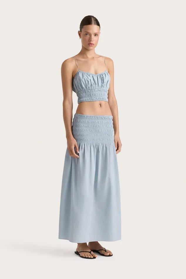 Women Baia Skirt Sky Blue Faithfull The Brand Skirts and Shorts Women Baia Skirt Sky Blue Faithfull The Brand Skirts and Shorts