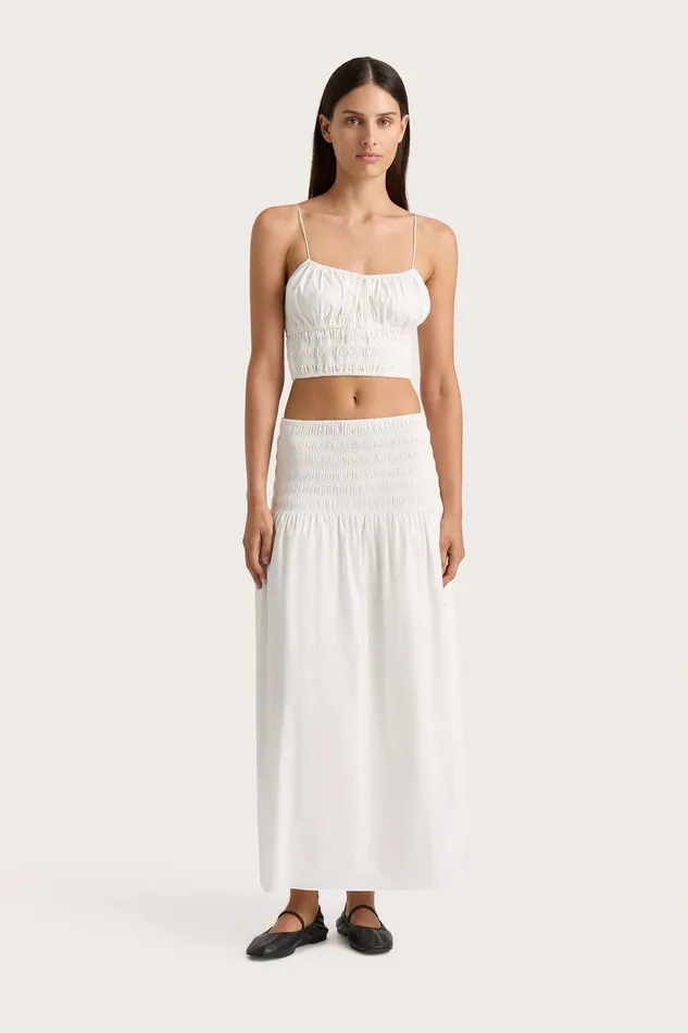 Women Baia Top White Faithfull The Brand Tops