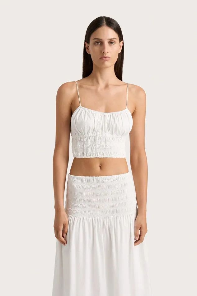 Women Baia Top White Faithfull The Brand Tops Women Baia Top White Faithfull The Brand Tops