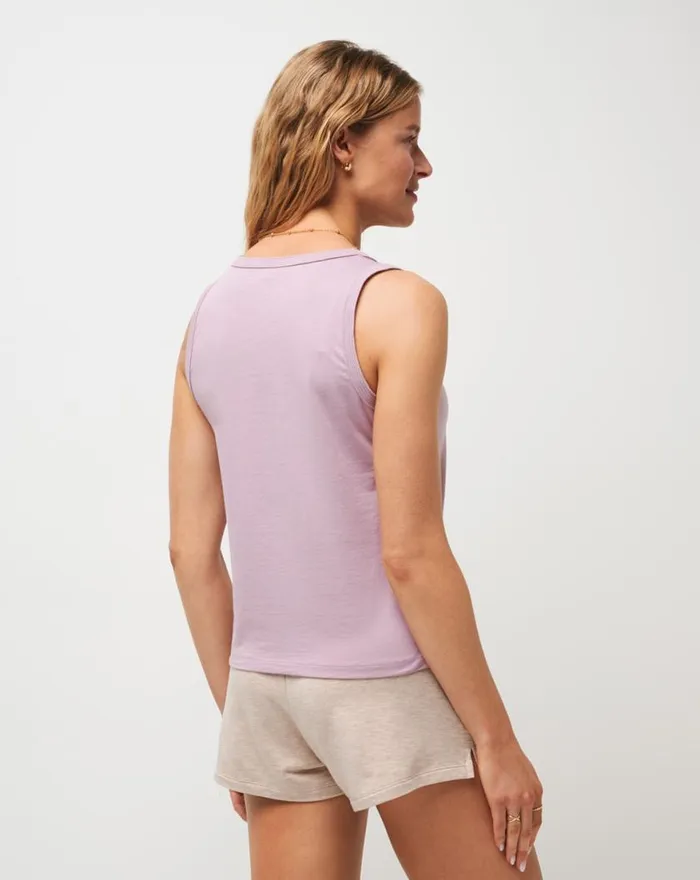 Women BEACH BANGLES TANK Mauve Shadows TravisMathew Tees