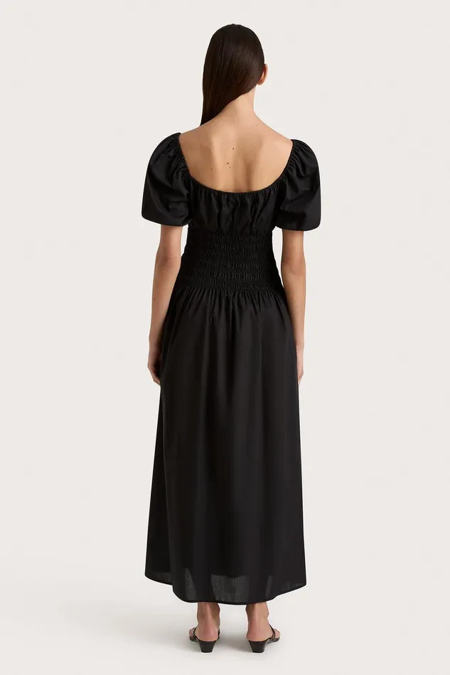 Women Beatrice Midi Dress Black Faithfull The Brand Dresses Women Beatrice Midi Dress Black Faithfull The Brand Dresses
