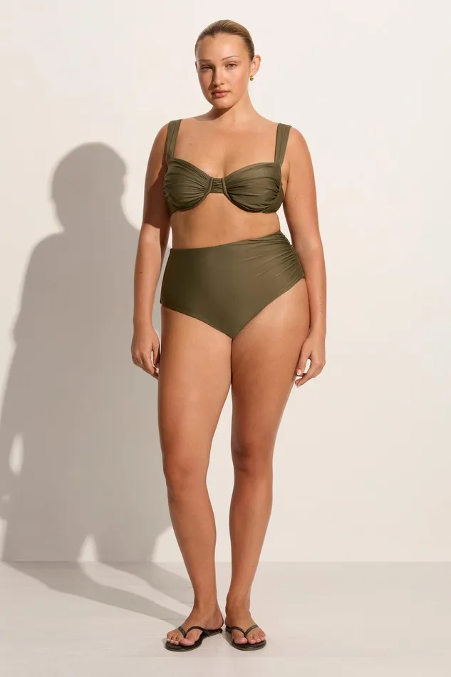 Women Bianca Bikini Bottoms Khaki 8211 Final Sale Faithfull The Brand Swim