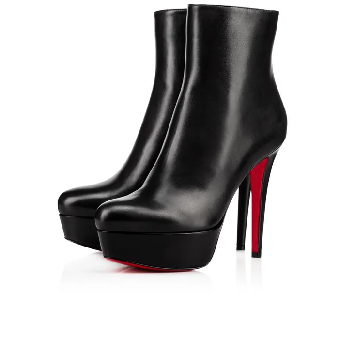 Women Bianca Booty 120 Mm Ankle Boots 8211 Nappa Leather 8211 Black Black Christian Louboutin Platforms Women Bianca Booty 120 Mm Ankle Boots 8211 Nappa Leather 8211 Black Black Christian Louboutin Platforms