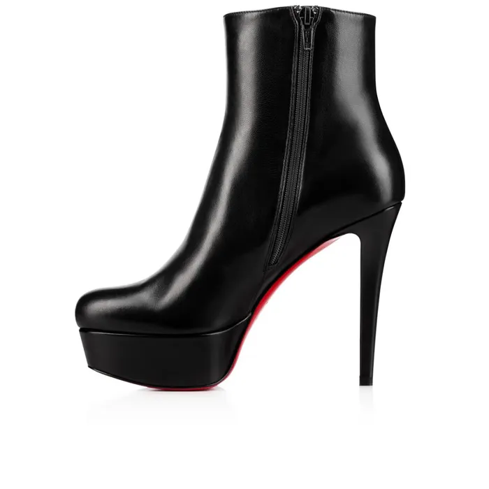 Women Bianca Booty 120 Mm Ankle Boots 8211 Nappa Leather 8211 Black Black Christian Louboutin Platforms